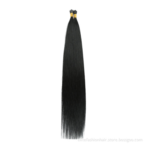 Raw Human I Tip Extensions Brazilian Virgin Cuticle Aligned 100% Human Remy Hair I Tip Double Drawn Hair Extensions